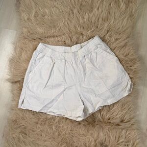 Universal Thread Women's White Linen Blend Shorts